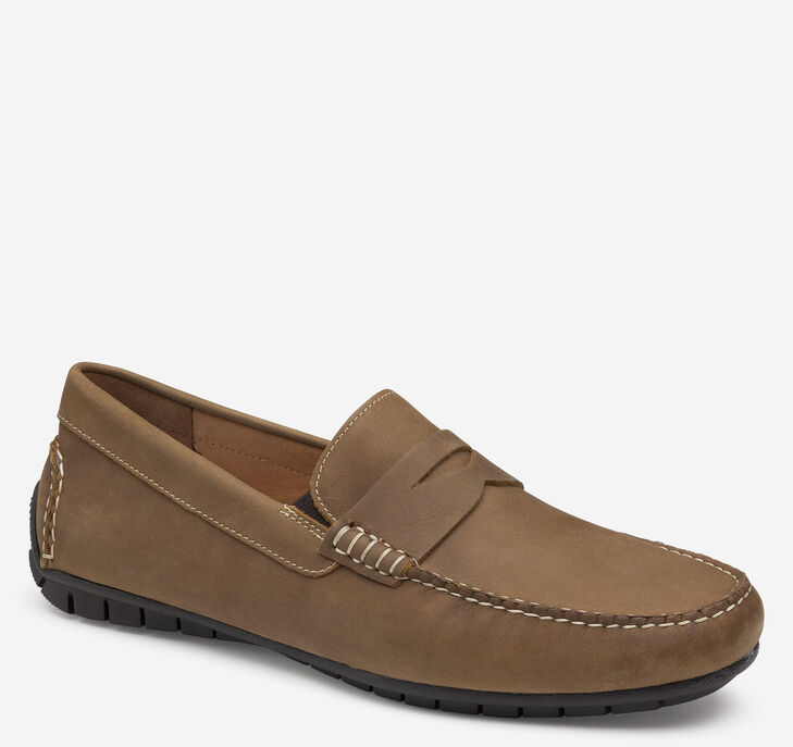 Johnston & Murphy Cort Penny Loafers Herr - Bruna Finskor [WA9702148]